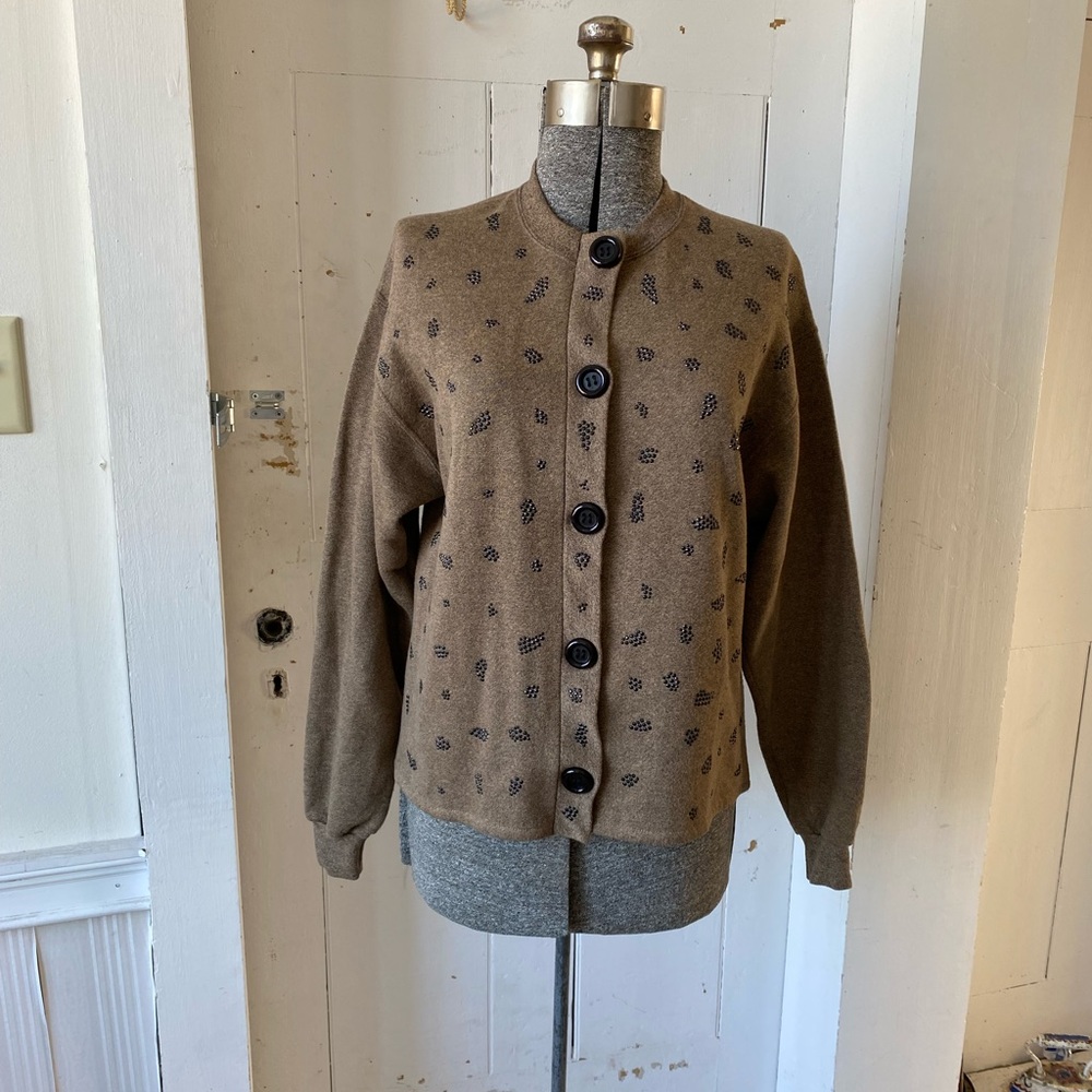 Vintage Y2K St. Clair International Jeweled Heather Cardigan